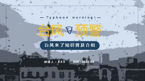 台风来了预警知识普及PPT演示资料课件