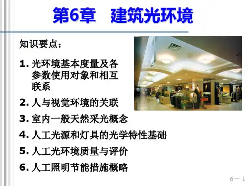 建筑环境第6章-建筑光环境