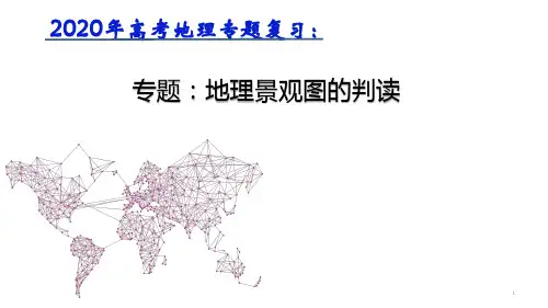 高考地理专题复习：地理景观图的判读(共31张PPT)