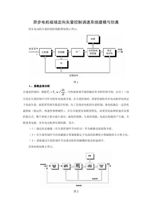 异步电机磁场定向矢量控制调速系统建模与仿真.