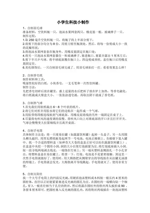 科技小制作(小学生)