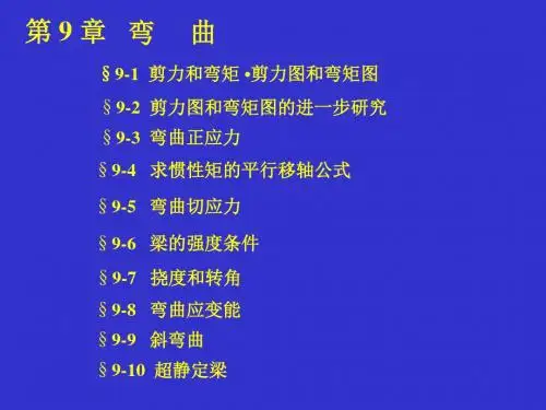 剪力图和弯矩图