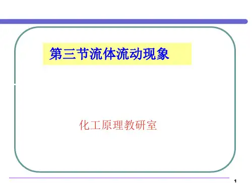 流体流动现象