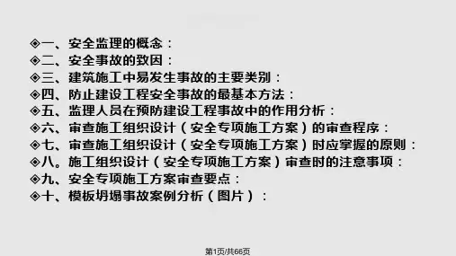 监理安全培训PPT课件