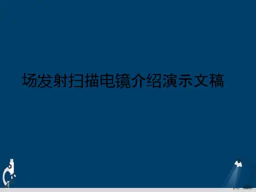 场发射扫描电镜介绍演示文稿