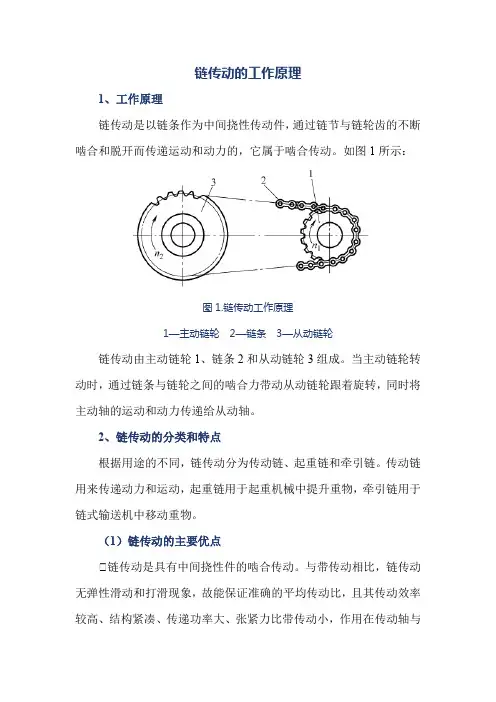 链传动的工作原理