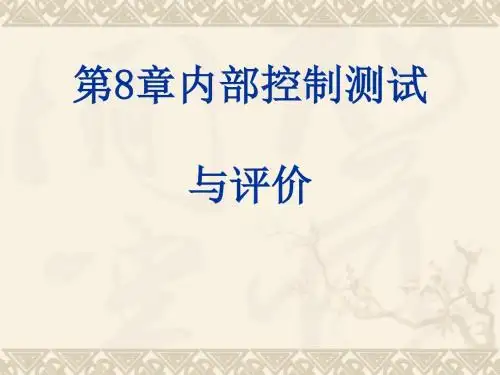 内部控制与管理知识分析测试(ppt78张)