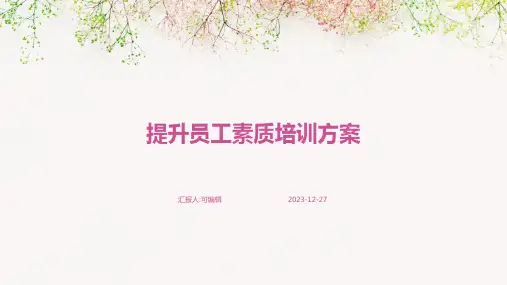 提升员工素质培训方案ppt (2)