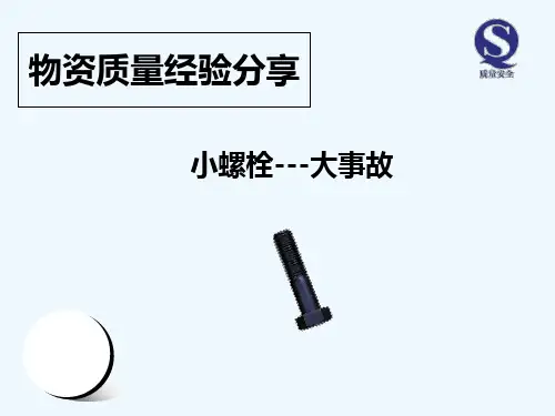 小螺栓大事故安全经验分享 PPT