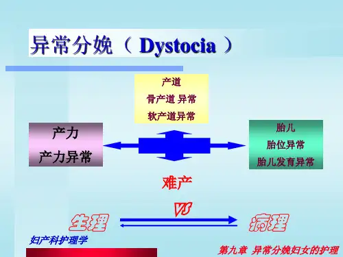 异常分娩妇女的护理