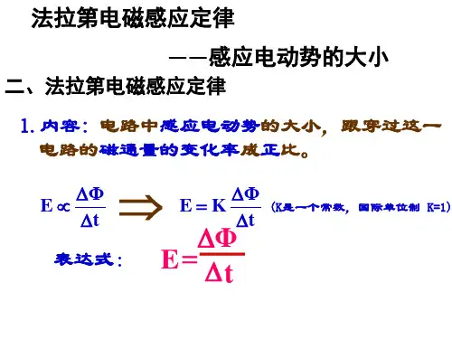法拉第电磁感应定律应用