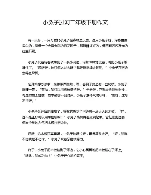 小兔子过河二年级下册作文
