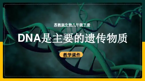 初中生物苏教版八年级下册《第一节 DNA是主要的遗传物质》课件