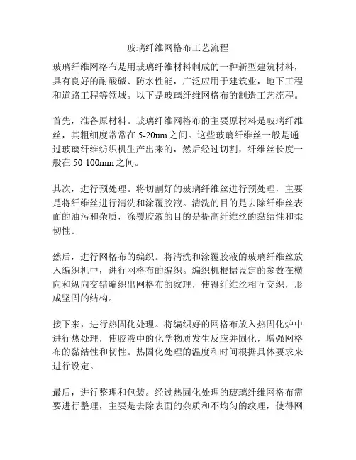玻璃纤维网格布工艺流程