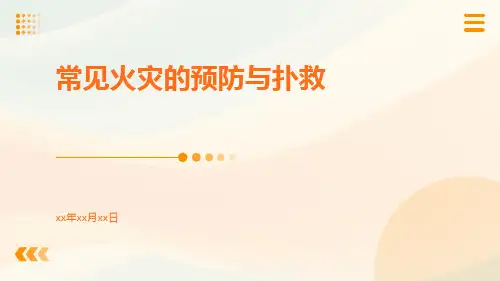 常见火灭的预防与扑救ppt