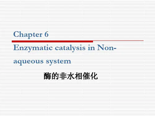 第26次课第6章酶的非水相催化精品文档