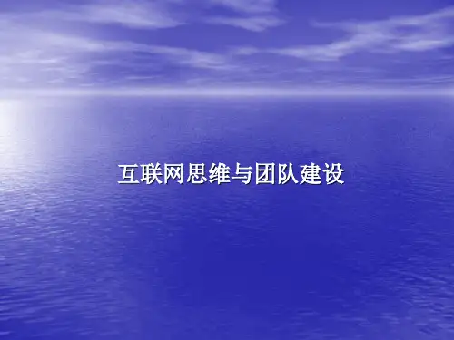 互联网思维与转型ppt课件