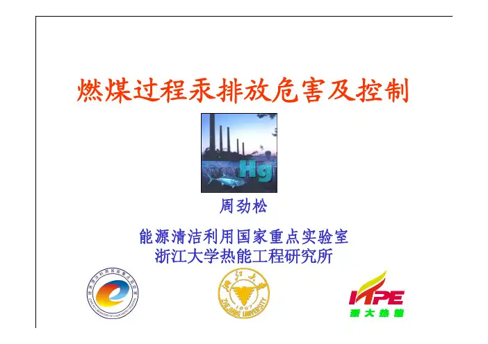 燃煤汞危害及控制
