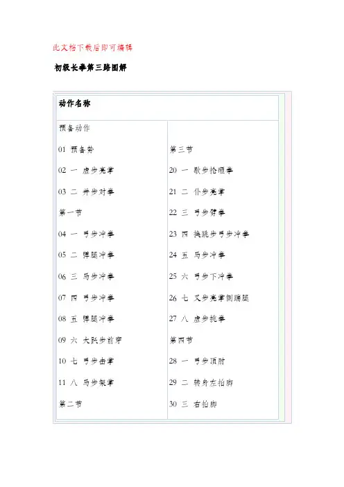 初级长拳第三路图解(完整资料).doc