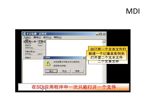 MDI菜单工具栏状态栏