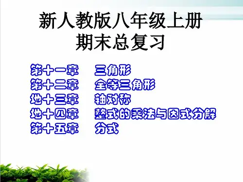 人教版八年级数学上册总复习PPT优秀课件
