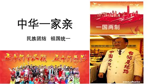 人教版道德与法治九年级上《中华一家亲》课件完整版