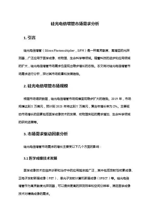 2024年硅光电倍增管市场需求分析