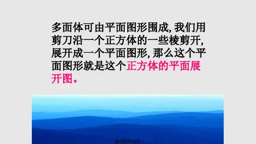 正方体的展开图PPT课件