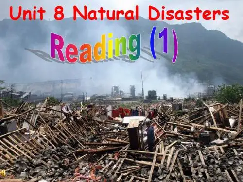 译林牛津版 8A  Unit 8 Natural disasters Reading I The Taiwan Earthquake 公开课教学课件 (共42张PPT)