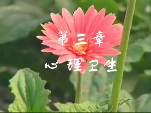 (第3章)心理卫生