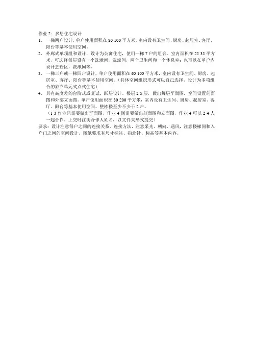 住宅空间设计作业10、9