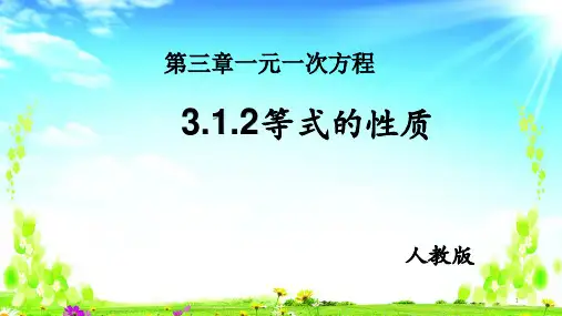 人教版等式的性质(4)