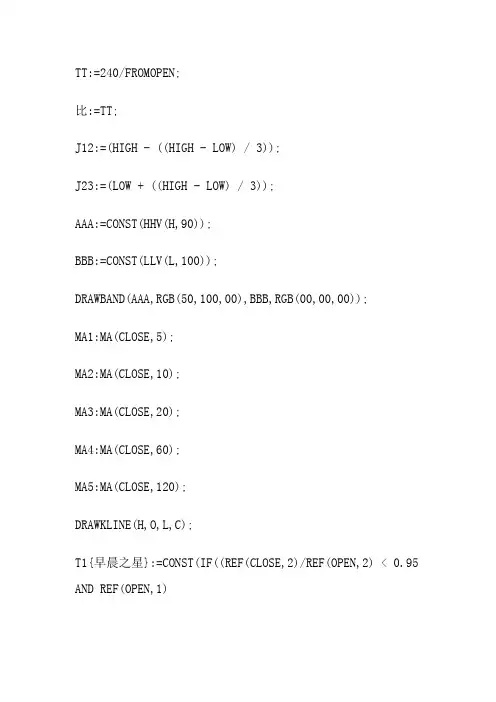 通达信均线解盘指标公式