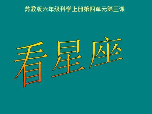 苏教版六年级上册科学《看星座》ppt课件