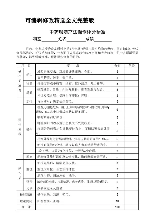 (2024版)中药塌渍疗法(最新整理)