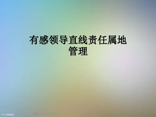有感领导直线责任属地管理