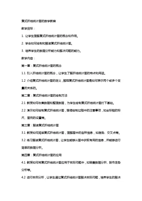 复式折线统计图的数学教案