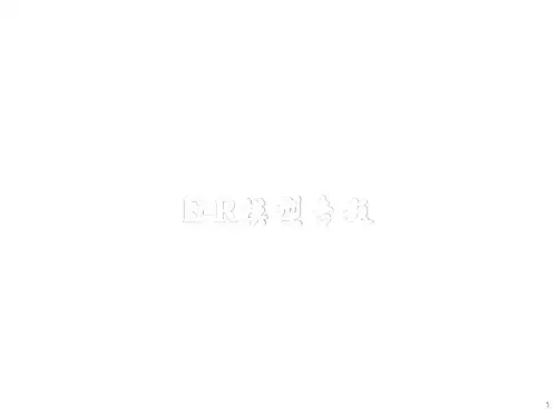 E-R模型专题ppt课件