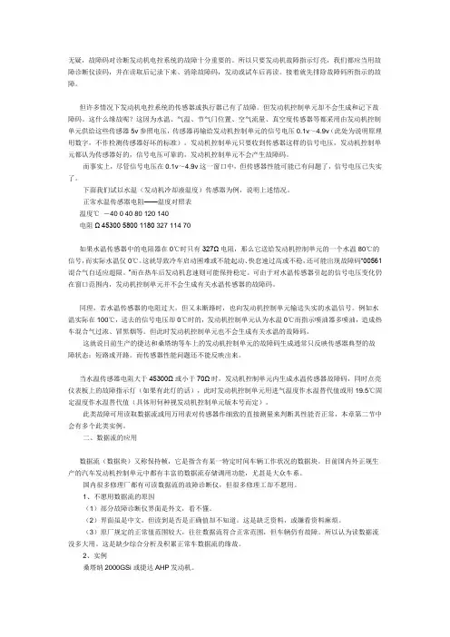 故障原理与作用