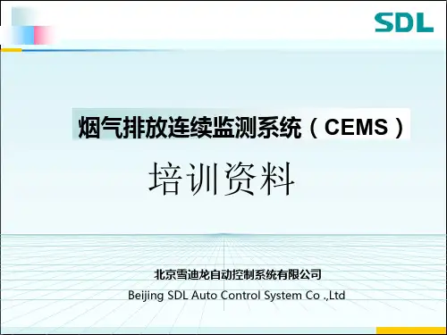雪迪龙烟气在线监测系统CEMS培训资料