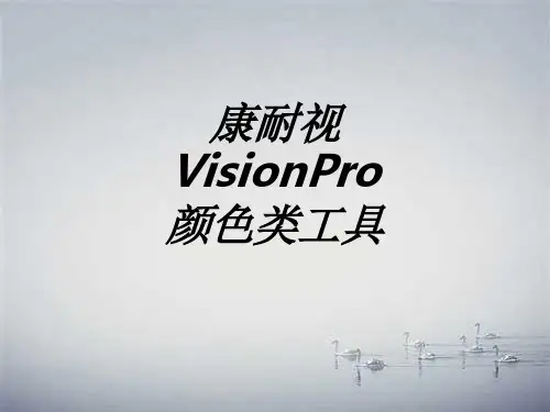 康耐视VisionPro颜色类工具教育课件