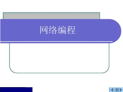 网络编程复习