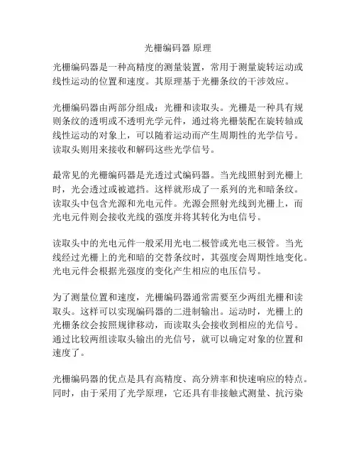 光栅编码器 原理