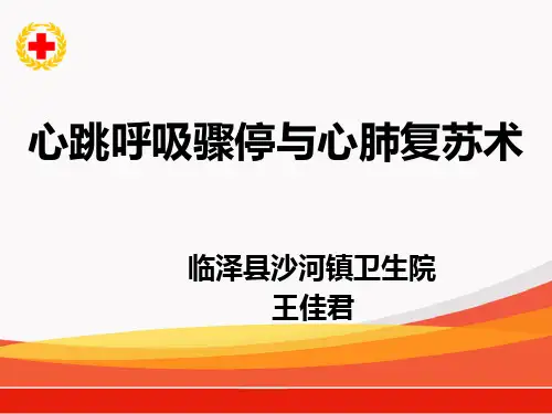 心跳呼吸骤停与心肺复苏ppt课件