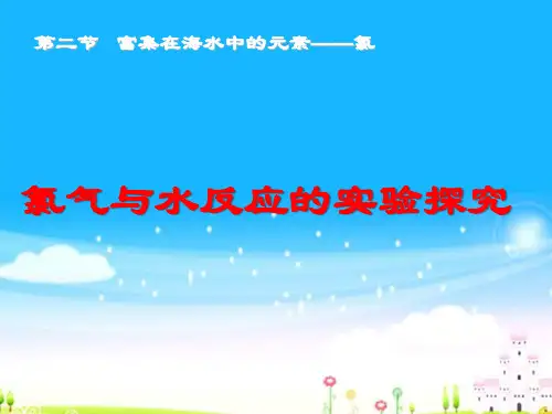 氯气与水反应的实验探究赛课课件