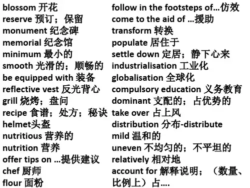 高三英语2018年英语高考全国卷1 单词及知识点
