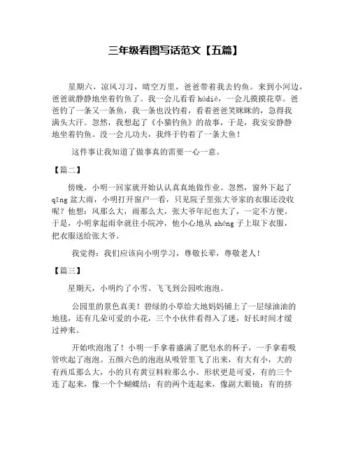 三年级看图写话范文【五篇】