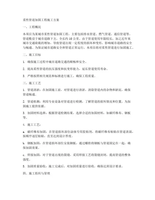柔性管道加固工程施工方案