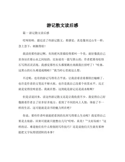 游记散文读后感