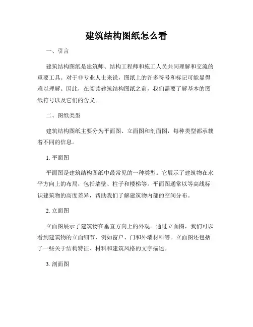 建筑结构图纸怎么看